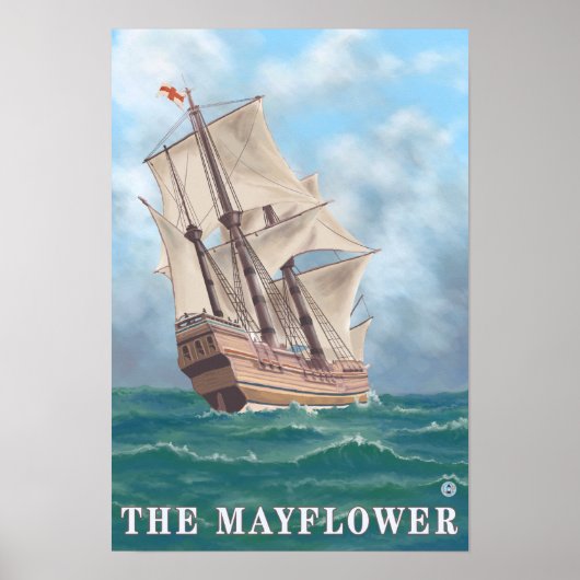 Plymouth, MassachusettsView of the Mayflower Poster (Voorkant)