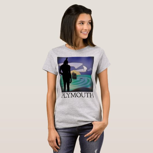 Plymouth Massasoit's Gaze Ladies T-shirt (Voorkant volledig)