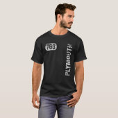 Plymouth Minnesota 763 Area Code Retro T-shirt (Voorkant volledig)