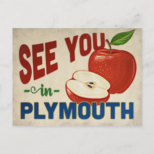 Plymouth Minnesota Apple - Vintage Travel Briefkaart