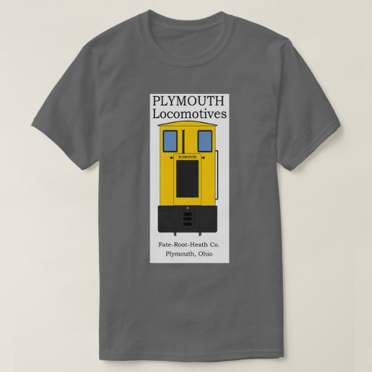 Plymouth Narrow Gage Locomotive T-shirt (Design voorkant)
