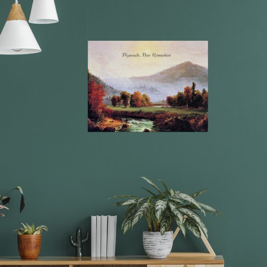 Plymouth New Hampshire, fijn kunstschilderij Poster (Woonkamer 1)