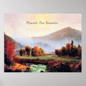 Plymouth New Hampshire, fijn kunstschilderij Poster (Voorkant)