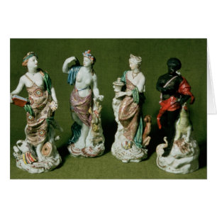 Plymouth porcelain cijfers op de vier continenten