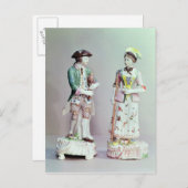 Plymouth porcelain shepherd en herder briefkaart (Voorkant / Achterkant)