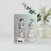Plymouth porcelain shepherd en herder briefkaart (Staand voorkant)