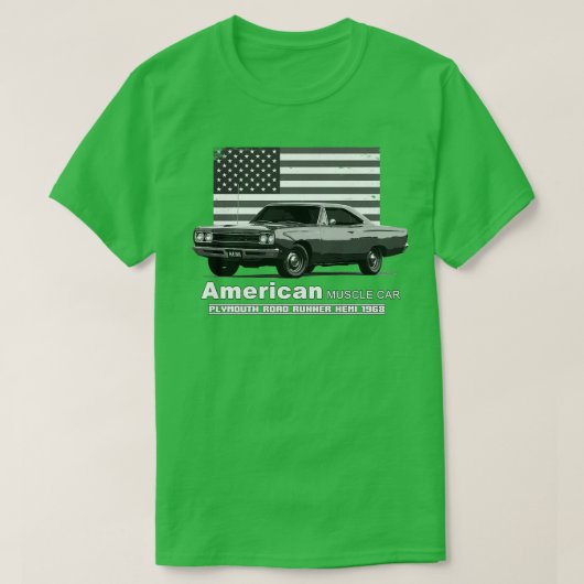 Plymouth Road Runner American Muscle 60s 70s Oud T-shirt (Design voorkant)