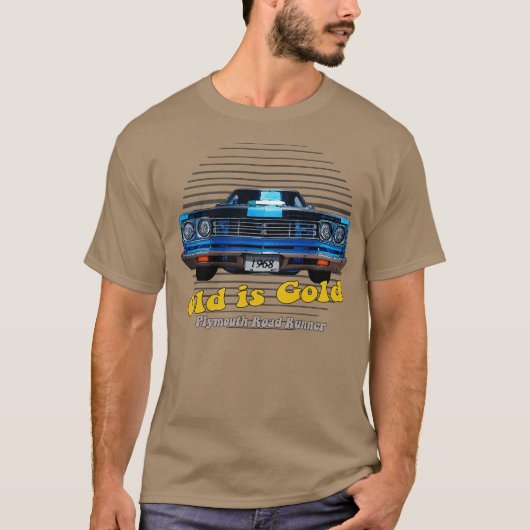 Plymouth Road Runner Hemi American Muscle Old is G T-shirt (Voorkant)