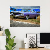 Plymouth Roadrunner 1970 Poster (Thuiskantoor)