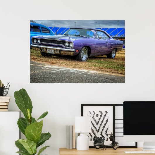 Plymouth Roadrunner 1970 Poster (Thuiskantoor)