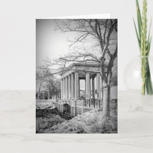 Plymouth Rock blauw met zwart-wit Kaart (Voorkant)