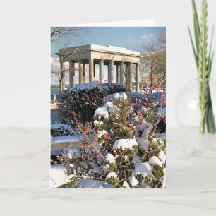 Plymouth Rock Canopy in januari Feestdagen Kaart