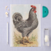 Plymouth Rock Chicken Decoupage Tissuepapier (Craft)