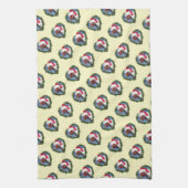 Plymouth Rock Chicken Krans Kerstmis Theedoek (Verticaal)