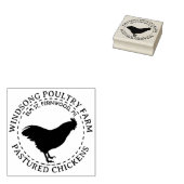 Plymouth Rock Hen Poultry Boerderij Business Stamp Rubberstempel (Gestempeld)
