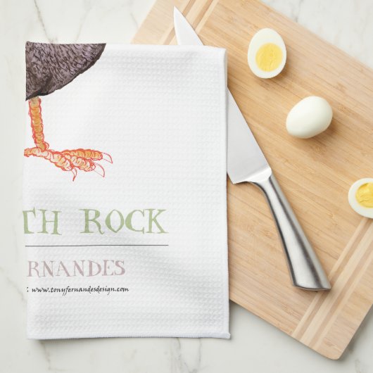 PLYMOUTH ROCK HEN, tony fernandes Theedoek (Quarter Fold)