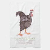 PLYMOUTH ROCK HEN, tony fernandes Theedoek (Verticaal)
