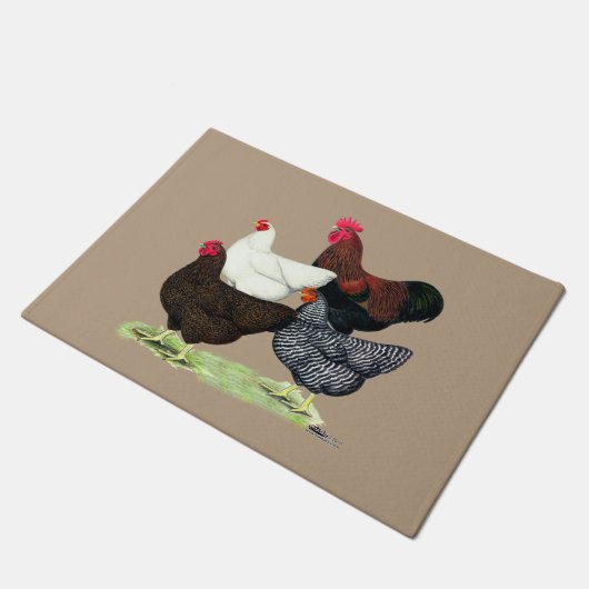 Plymouth Rock Quartet Deurmat (Schuin)