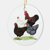 Plymouth Rock Quartet Keramisch Ornament (Links)