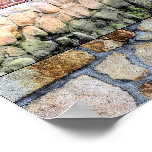 Plymouth Rocks en Bricks poster (Hoek)