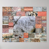 Plymouth Rocks en Bricks poster (Voorkant)