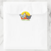 Plymouth Rocks: Sunrise Ronde Sticker (Tas)