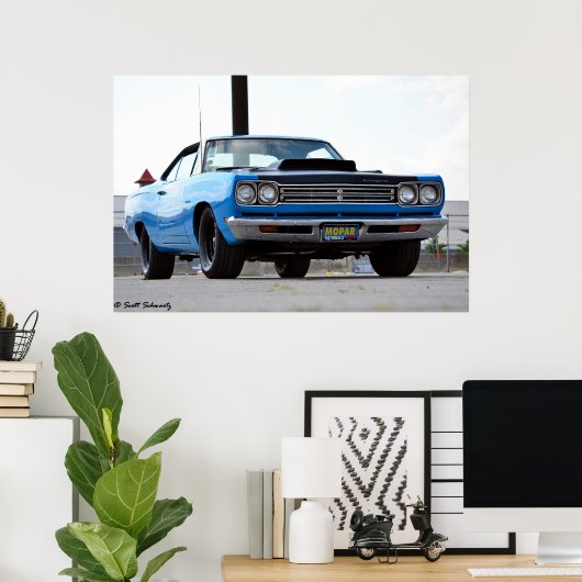 Plymouth Satellite 1969 Poster (Thuiskantoor)