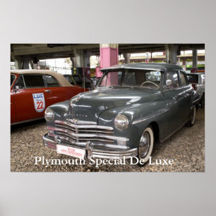 Plymouth Special De Luxe. Gebouwd in 1949 Poster