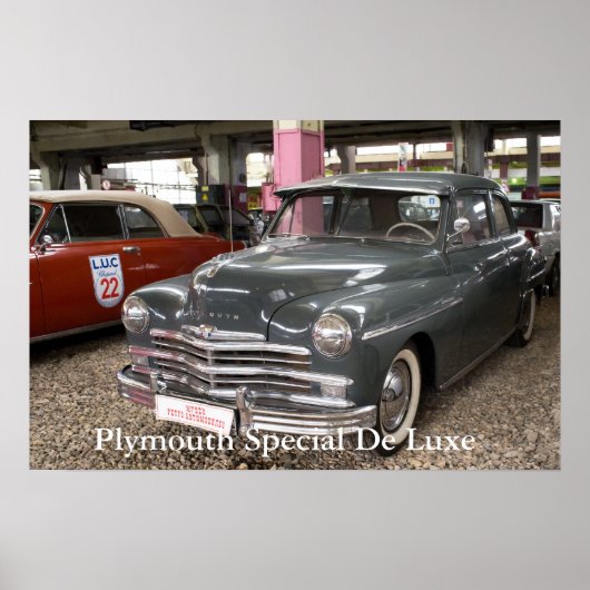 Plymouth Special De Luxe. Gebouwd in 1949 Poster (Voorkant)