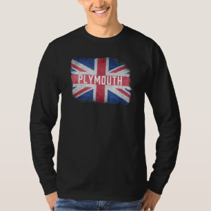Plymouth Verenigd Koninkrijk Britse vlag Verenigd T-shirt