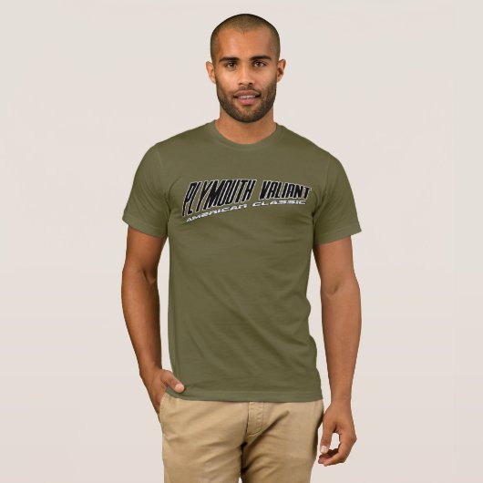 Plymouth-virtueel - gepantserd design Amerikaanse  T-shirt (Voorkant volledig)