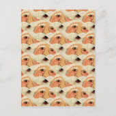  Plywood Santa Face Seamless Pattern Feestdagenkaart (Voorkant)