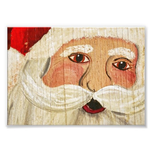  Plywood Santa Foto Afdruk (Voorkant)