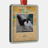 Plz aan open deur metalen ornament (Rechts)