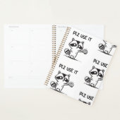 plz gebruik het - grappige racoon sarcastisch planner (Display)