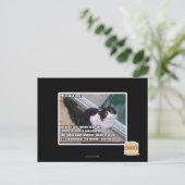 Plz om de deur te openen briefkaart (Staand voorkant)