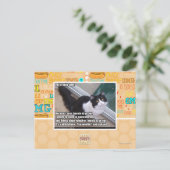 Plz om de deur te openen briefkaart (Staand voorkant)