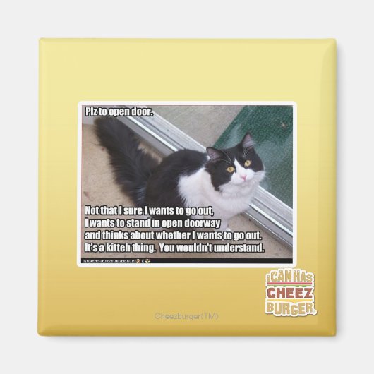 Plz om de deur te openen magneet (Voorkant)