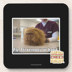 Plz remoov onze hand drankjes onderzetter