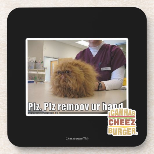 Plz remoov onze hand drankjes onderzetter (Voorkant)