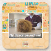 Plz remoov onze hand drankjes onderzetter (Voorkant)