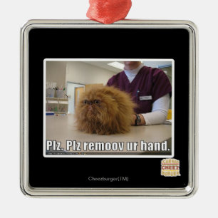 Plz remoov onze hand metalen ornament