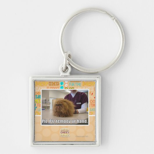 Plz remoov onze hand sleutelhanger (Voorkant)