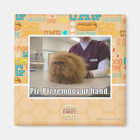 Plz verwijder onze hand magneet (Voorkant)