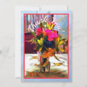 PM0001 van de bloemen van de liefde Bedankkaart (Voorkant)