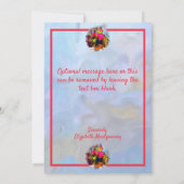 PM0001 van de bloemen van de liefde Bedankkaart (Achterkant)