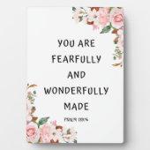 PM 139:14, u bent goed en netjes Fotoplaat (voorkant)