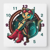 PM Clock - Kies uw foto Vierkante Klok (Voorkant)