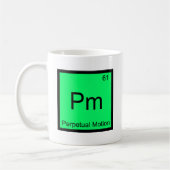 Pm - Perpetuum Mobile Chemie Elementsymbool T-shir Koffiemok (Links)