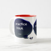 PMA-Mok Tweekleurige Koffiemok (Voorkant links)